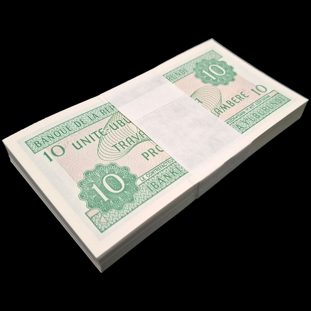 Burundi -  10 Francs 2001 - Pick # 33d - Bundle 100 PCS