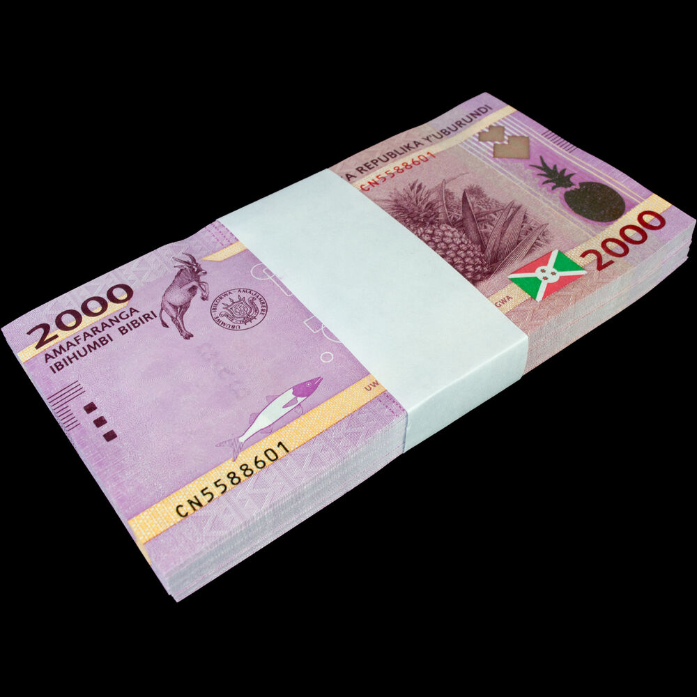 Burundi -  2000 Francs 2023 - Pick # 52c - Bundle 100 PCS