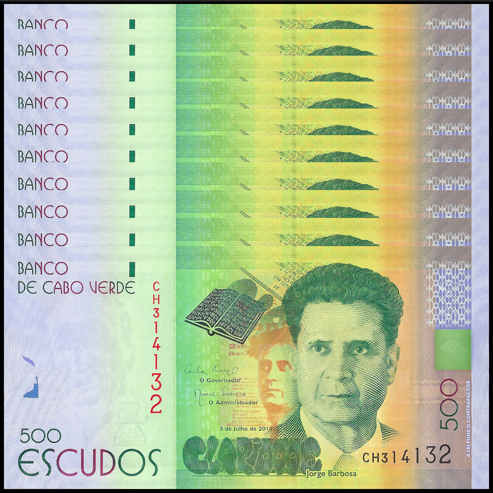 Cape Verde -  500 Escudos 2014 - Pick # 72 - Set 10 PCS