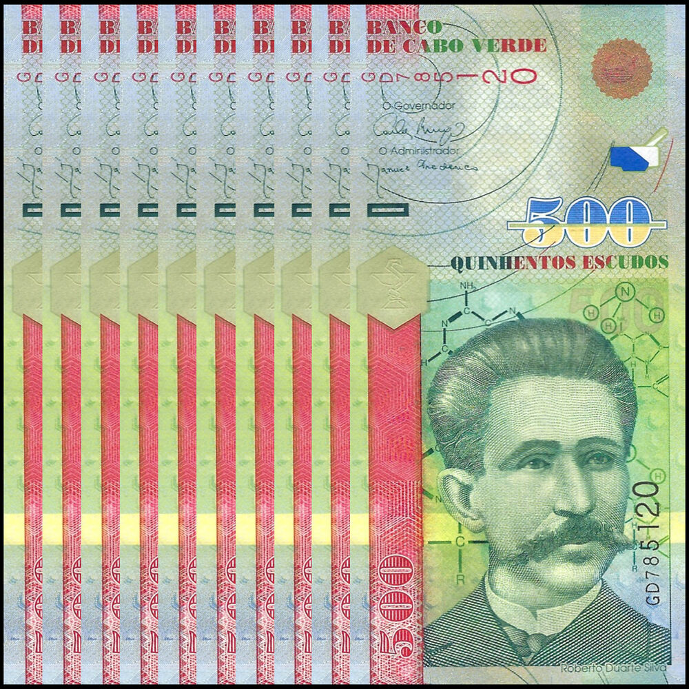 Cape Verde -  500 Escudos 2007 - Pick # 69a - Set 10 PCS