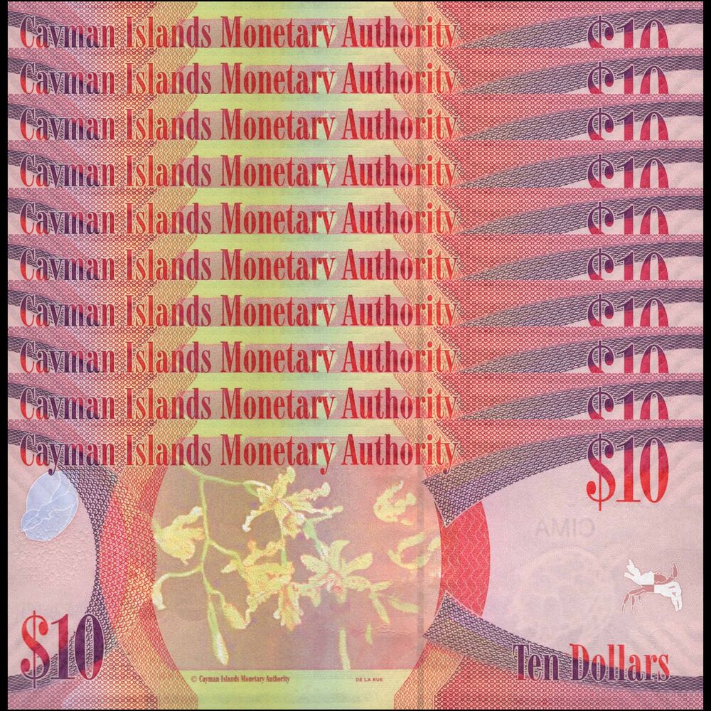Cayman Islands -  10 Dollars 2018 - Pick # 40c - Set 10 PCS