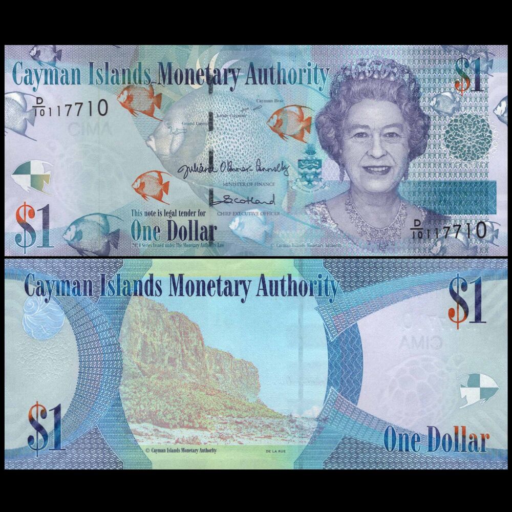 Cayman Islands -  1 Dollar 2024 - Pick # 38j - Set 10 PCS