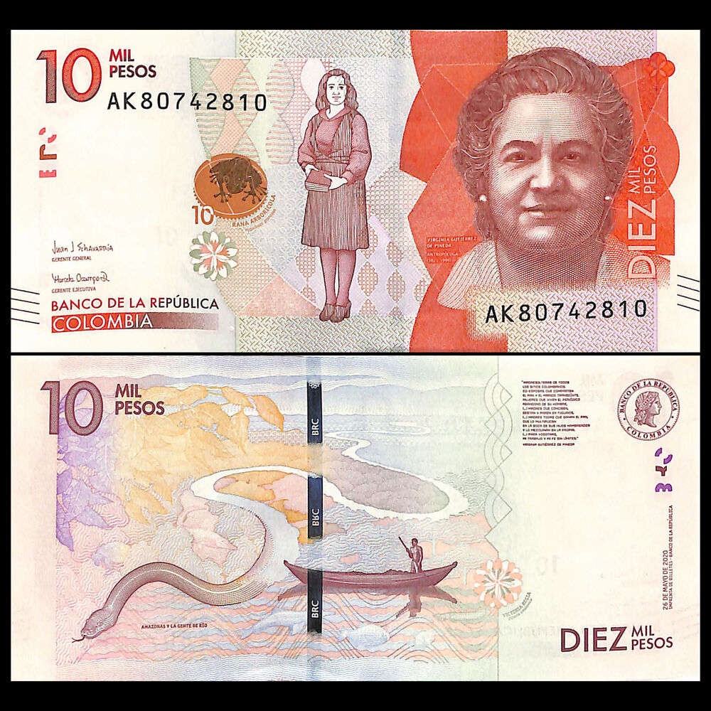 Colombia - 10.000 Pesos 2022 - Pick # 460f - Set 10 PCS