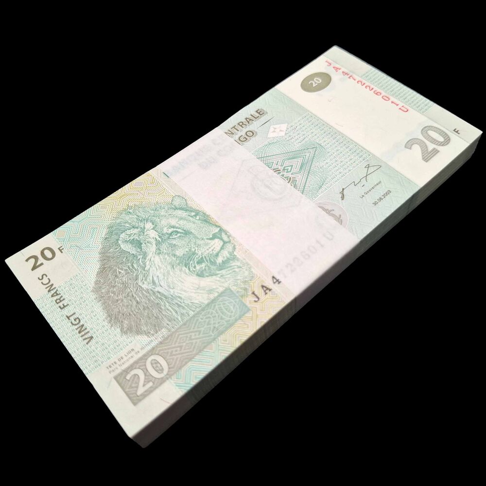 Congo -  20 Francs 2003 - Pick # 94 - Bundle 100 PCS