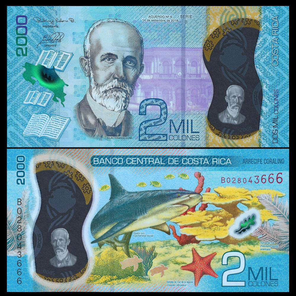 Costa Rica -  2000 Colones 2018 - Pick # 281a - Set 10 PCS