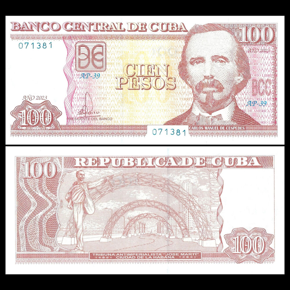 Cuba - 100 Pesos 2023 - Pick # 129 - Set 10 PCS