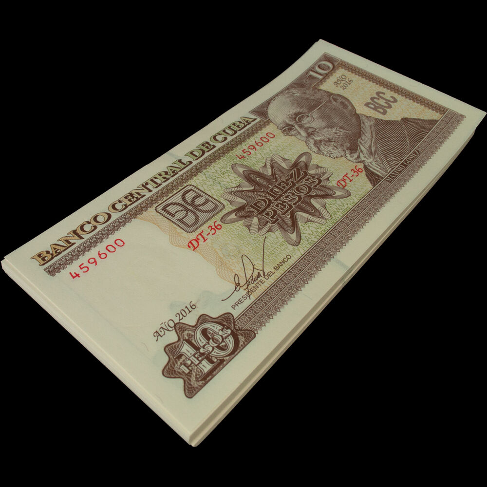 Cuba - 10 Pesos 2016 - Pick- 117r / B906r - Bundle 100 PCS