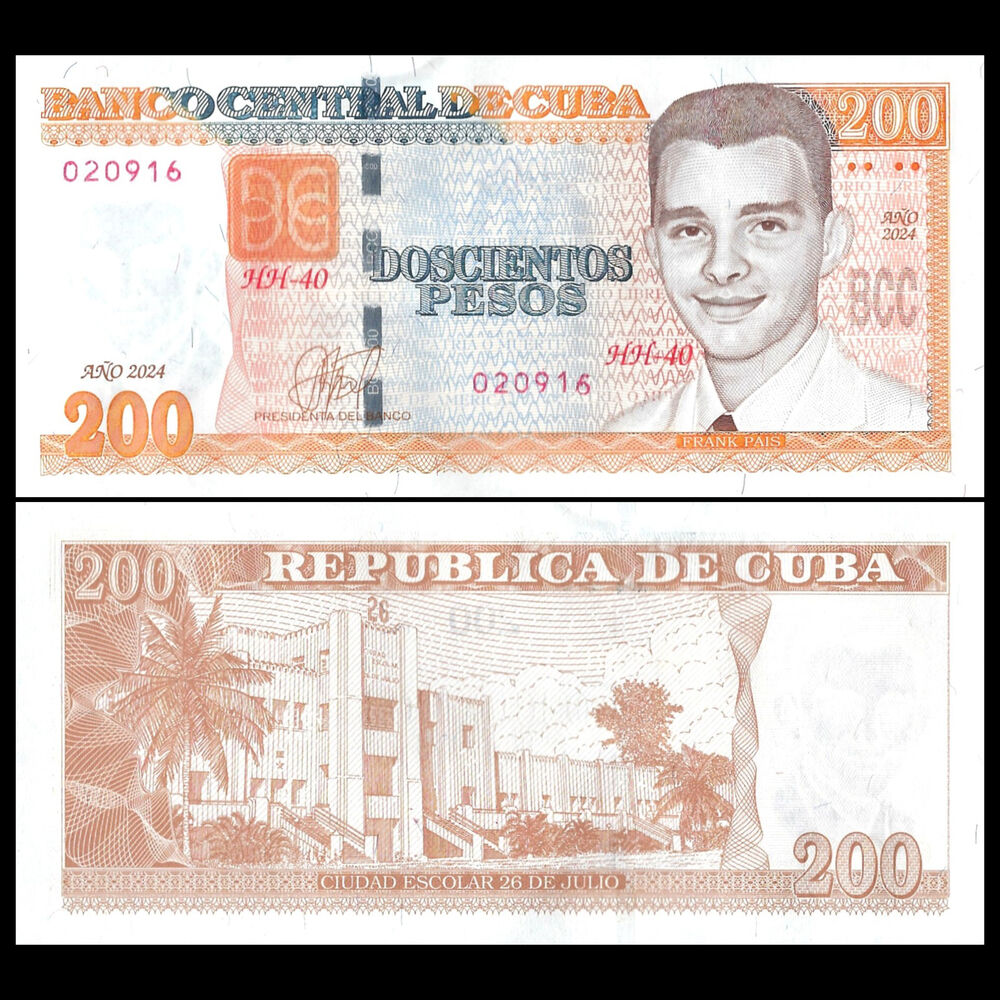 Cuba - 200 Pesos 2024 - Pick # 130 - Set 10 PCS