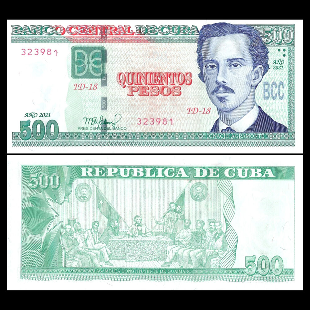 Cuba - 500 Pesos 2021 - Pick # 131c - Set 10 PCS
