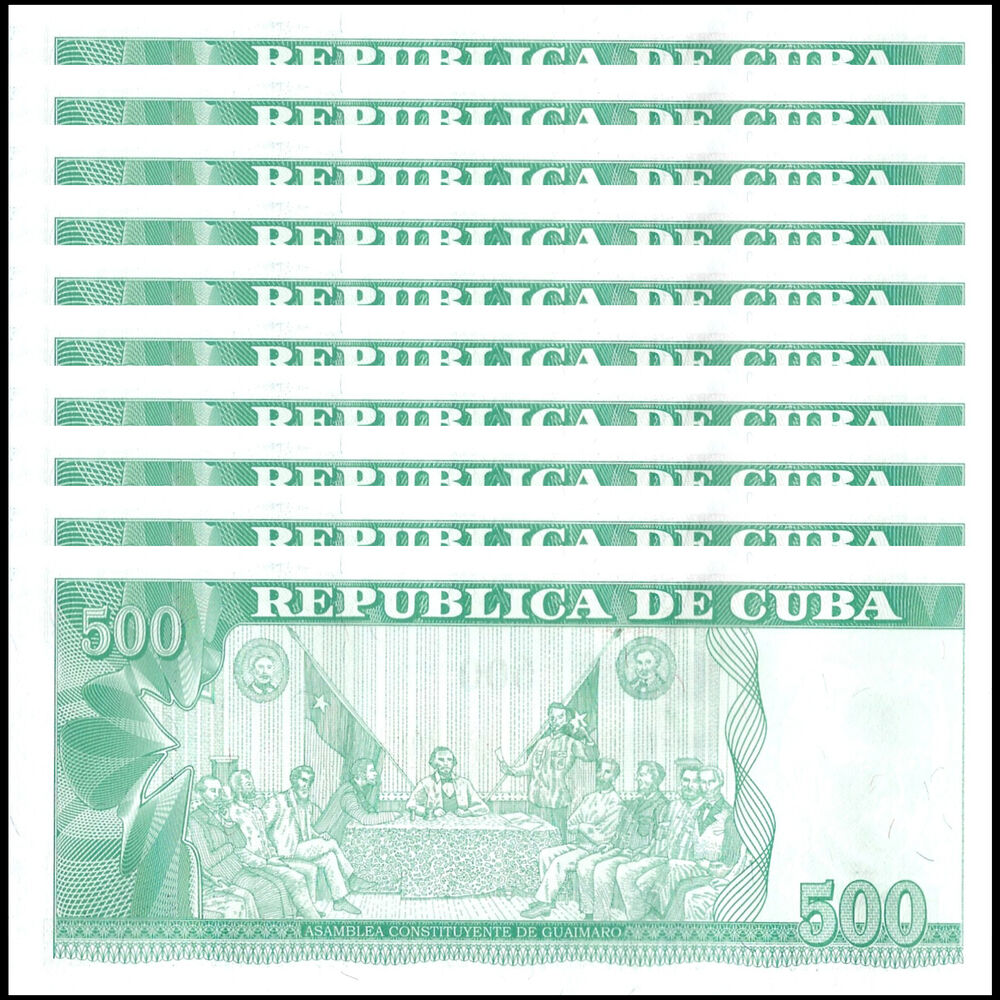 Cuba - 500 Pesos 2021 - Pick # 131c - Set 10 PCS