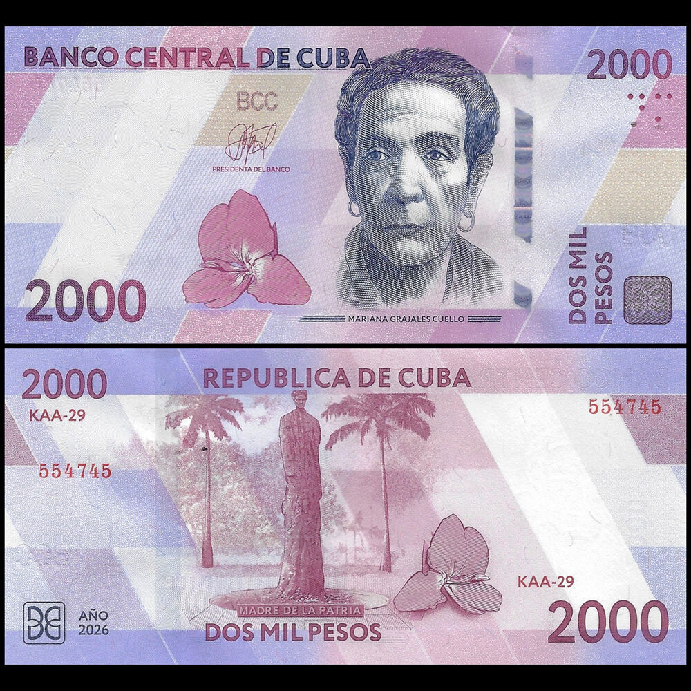 Cuba - 2000 Pesos 2026 - Pick # NEW - Set 10 PCS