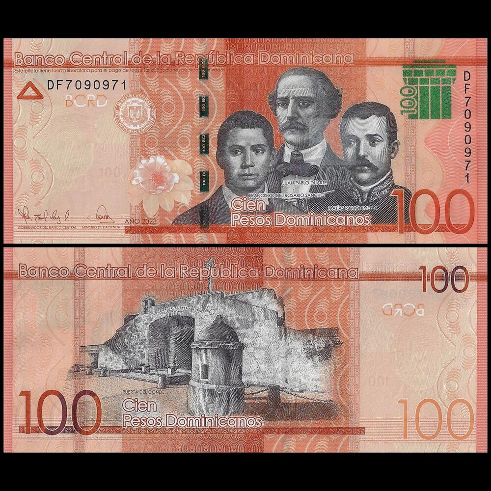 Dominican Republic - 100 Peso 2023 - Pick- 190 / B728e - Set 10 PCS