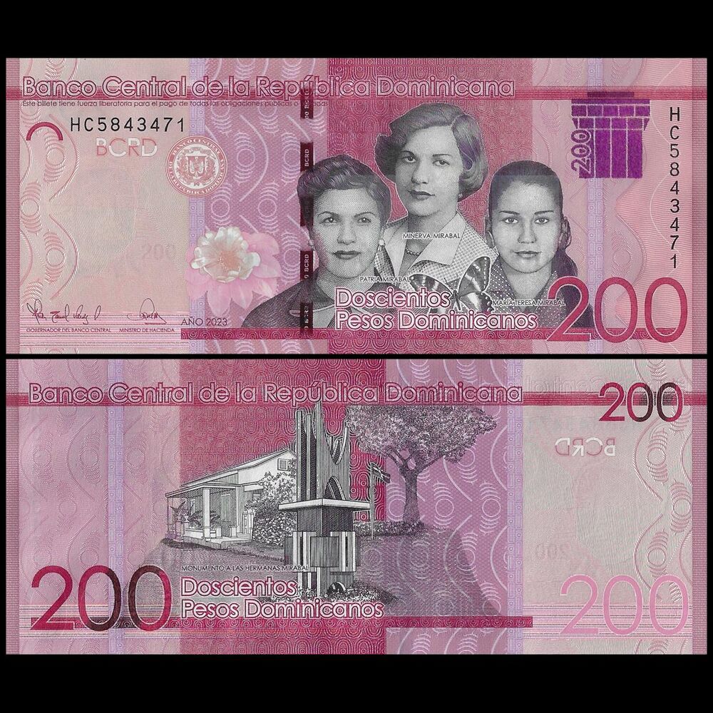 Dominican Republic - 200 Peso 2023 - Pick- 191 / B729e - Set 10 PCS