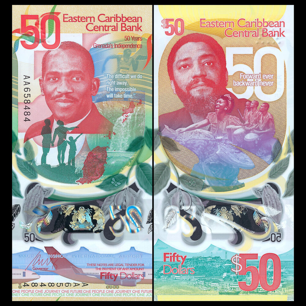 East Caribbean State -  50 Dollars 2024 - Pick # 61a - COMMEMORATIVE - Set 10 PCS