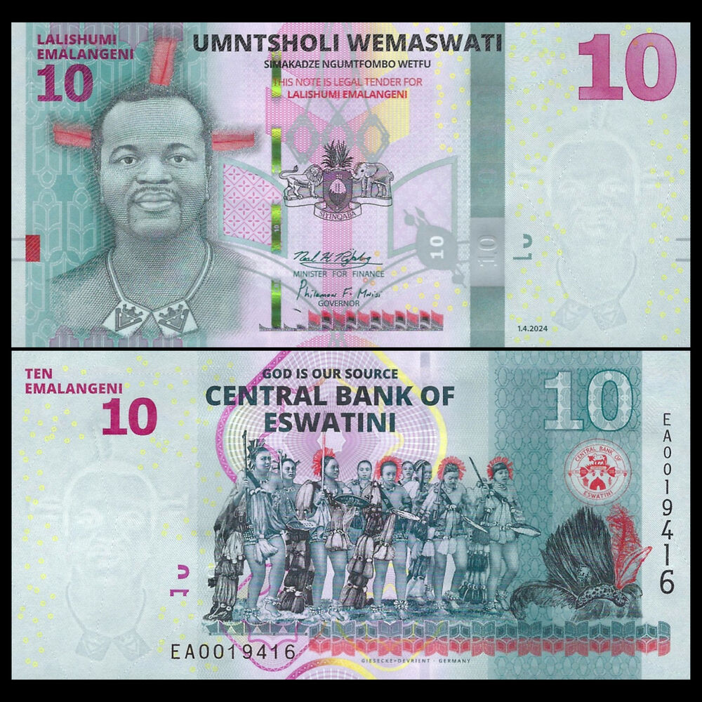 Eswatini - 10 Emalangeni 2024 - Pick # NEW - Set 10 PCS