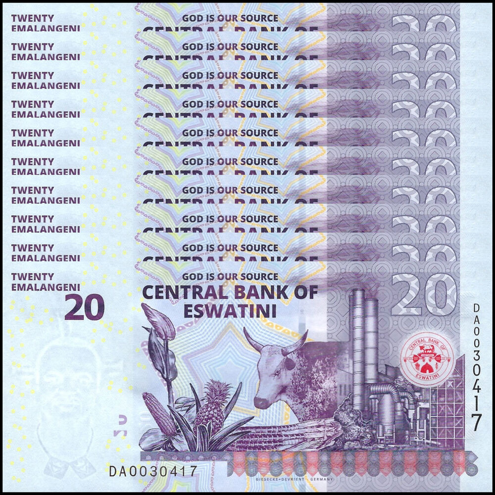 Eswatini - 20 Emalangeni 2024 - Pick # NEW - Set 10 PCS