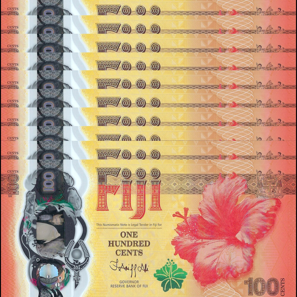 Fiji -  100 Cents 2023 - Pick # 124a - COMMEMORATIVE - Set 10 PCS