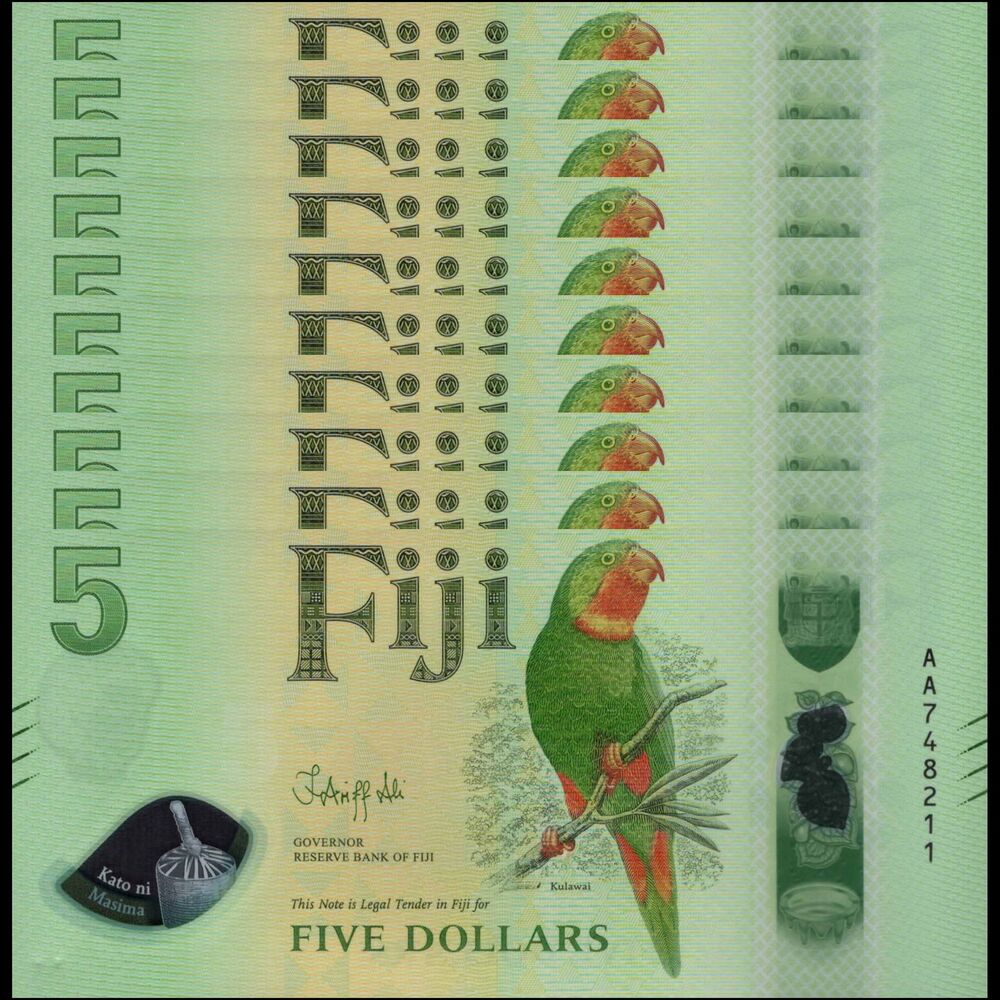 Fiji -  5 Dollars 2026 - Pick # NEW - Set 10 PCS