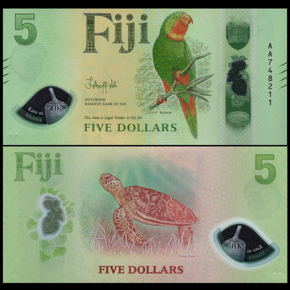 Fiji -  5 Dollars 2026 - Pick # NEW - Set 10 PCS