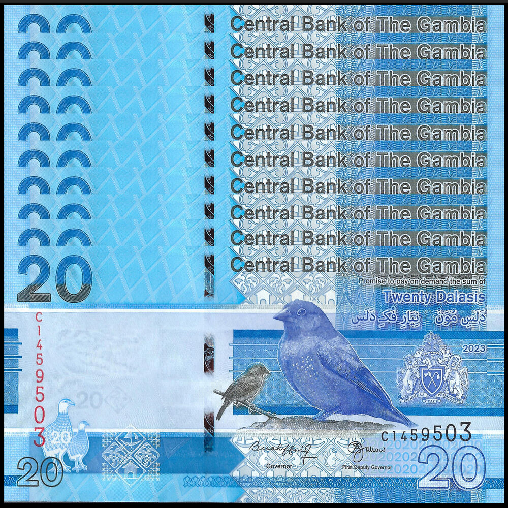 Gambia - 20 Dalasis 2023 - Pick- NEW / B237c - Set 10 PCS