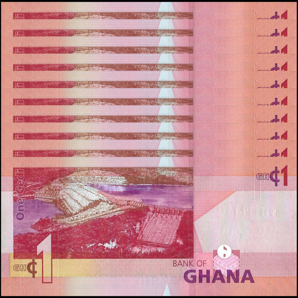 Ghana - 1 Cedi 2022 - Pick # NEW - Set 10 PCS