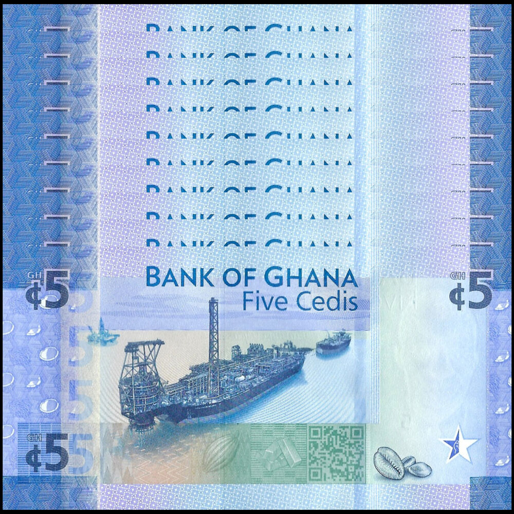 Ghana - 5 Cedis 2017 - Pick # 43 - COMMEMORATIVE - Set 10 PCS