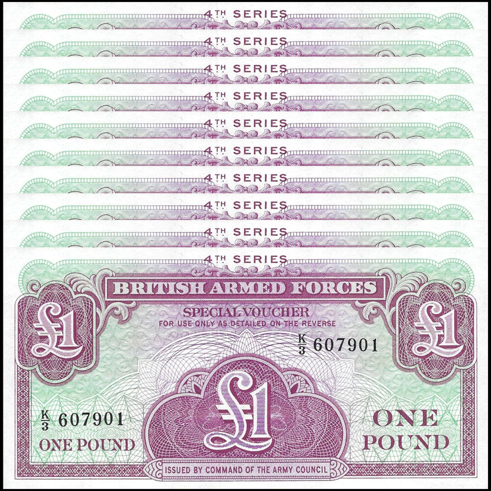 Great Britain - 1 Pound 1962 - Pick # M36 - Set 10 PCS