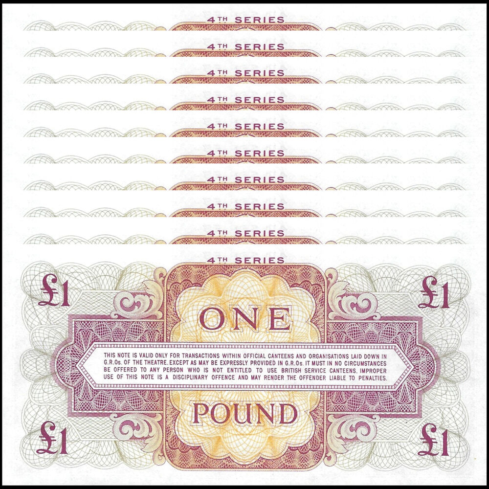 Great Britain - 1 Pound 1962 - Pick # M36 - Set 10 PCS