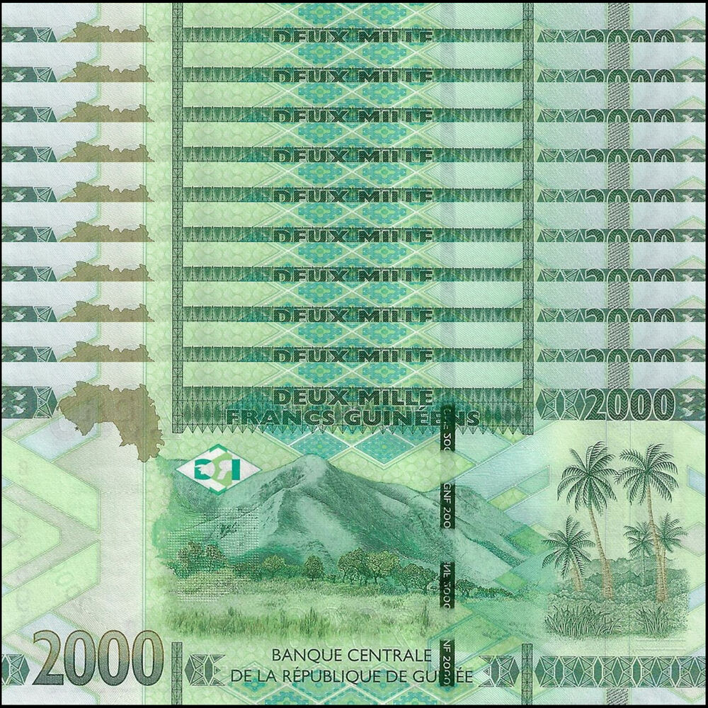 Guinea - 2000 Francs 2018 - Pick- 48Aa / B342a - Set 10 PCS