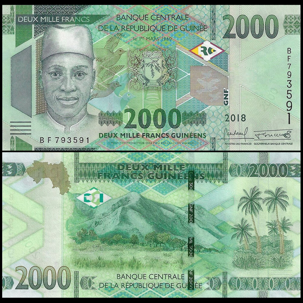 Guinea - 2000 Francs 2018 - Pick- 48Aa / B342a - Set 10 PCS