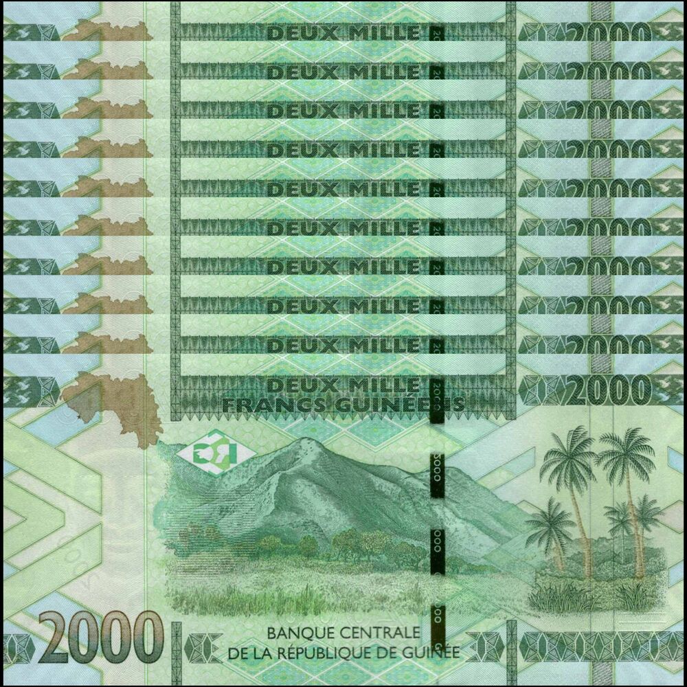 Guinea -  2000 Francs 2024 - Pick # 48Ac - Set 10 PCS