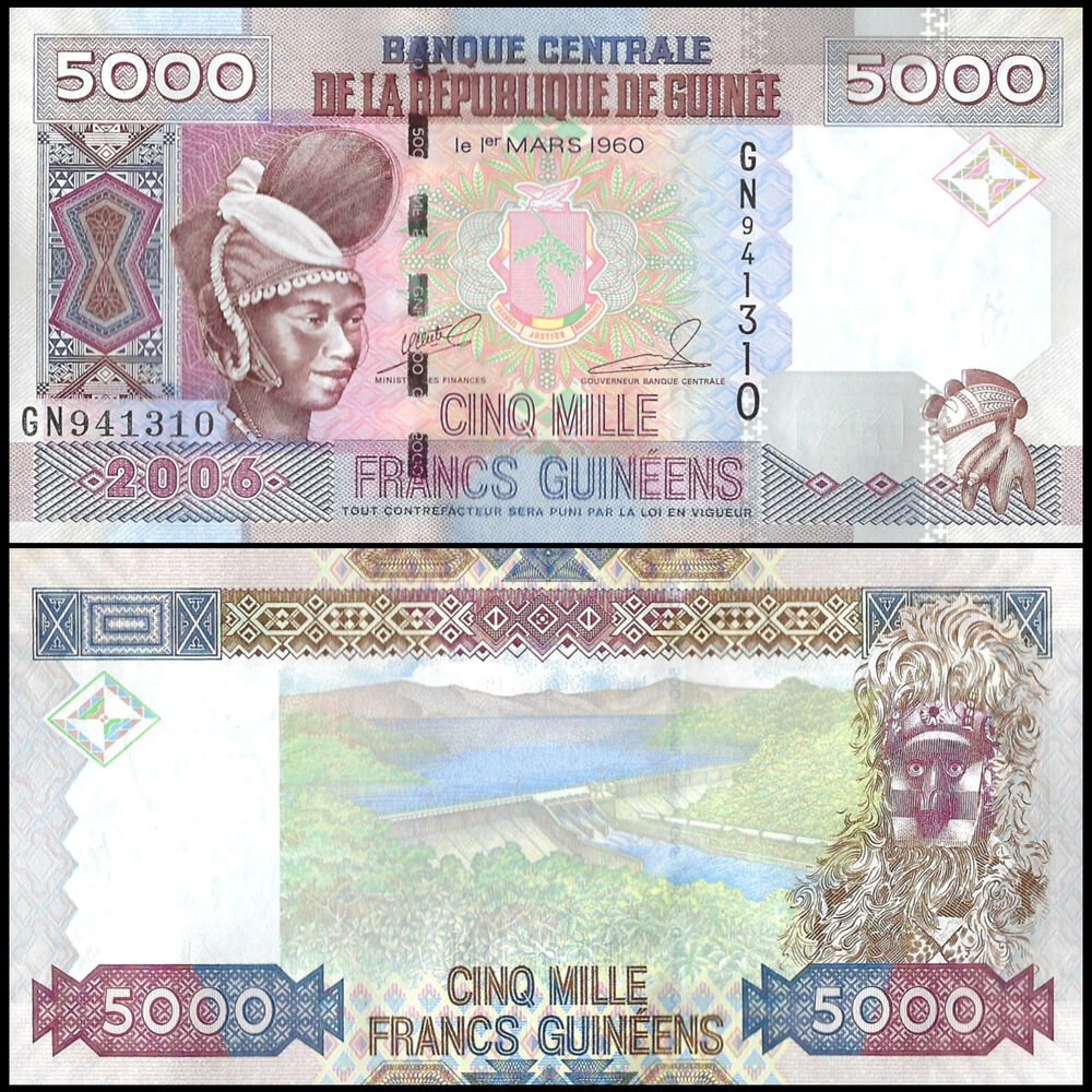 Guinea - 5000 Francs 2006 - Pick # 41a - Set 10 PCS