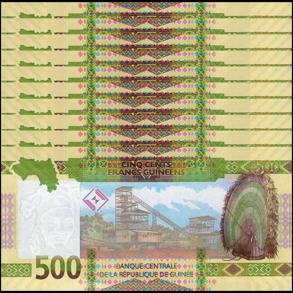Guinea -  500 Francs 2024 - Pick # 51c - Set 10 PCS
