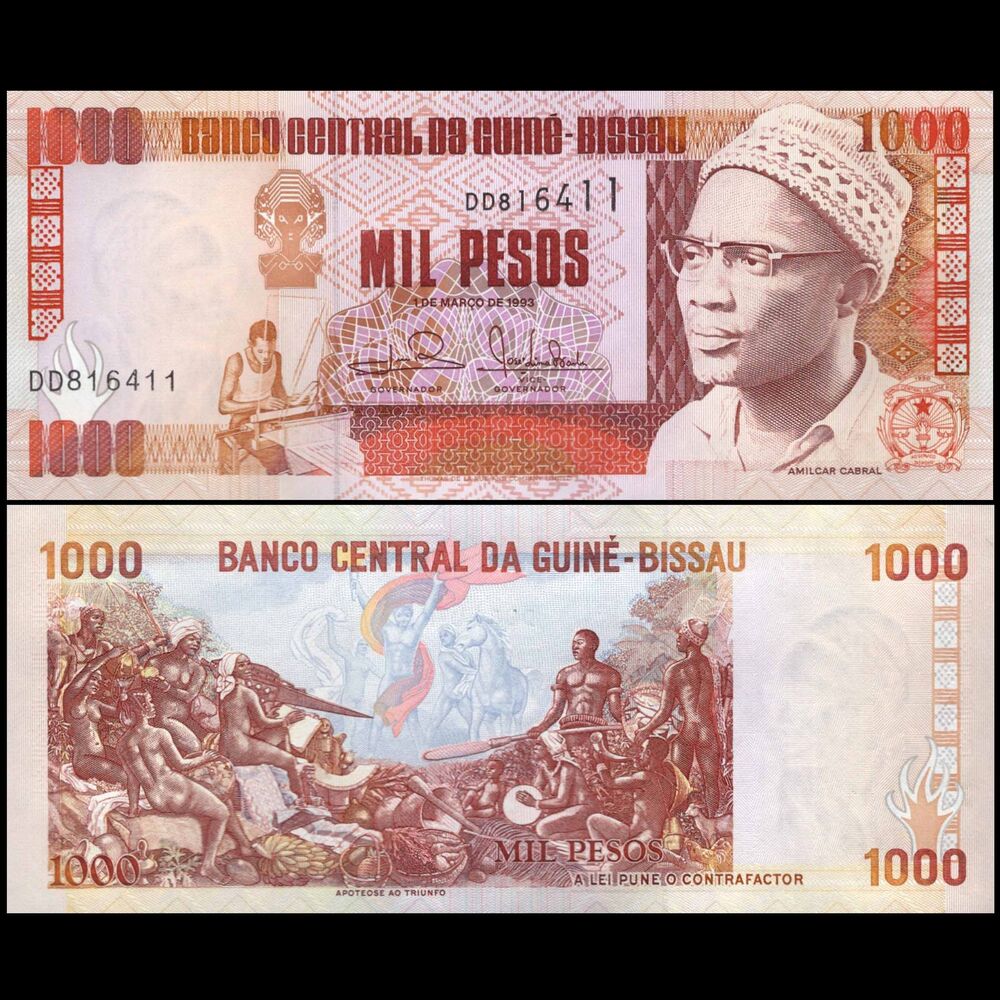 Guinea-Bissau - Bissau - 1000 Pesos 1993 - Pick # 13b - Set 10 PCS