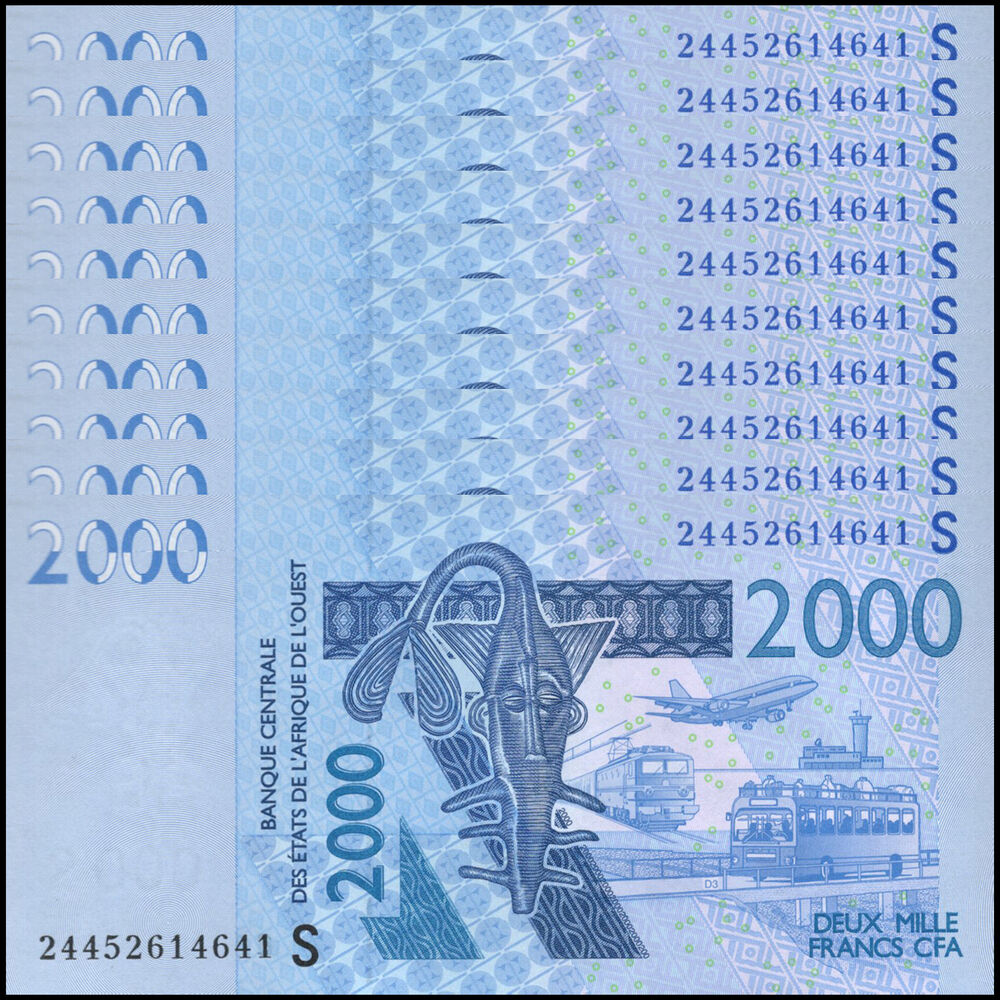 West African States -  Guinea-Bissau - 2000 Francs 2024 - Pick # NEW - Set 10 PCS