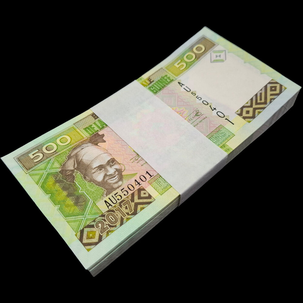 Guinea -  500 Francs 2017 - Pick # 47b - Bundle 100 PCS
