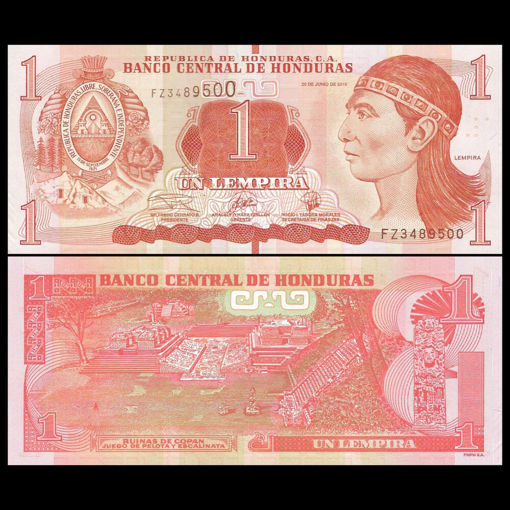 Honduras - 1 Lempira 2019 - Pick # 96d - Bundle 100 PCS