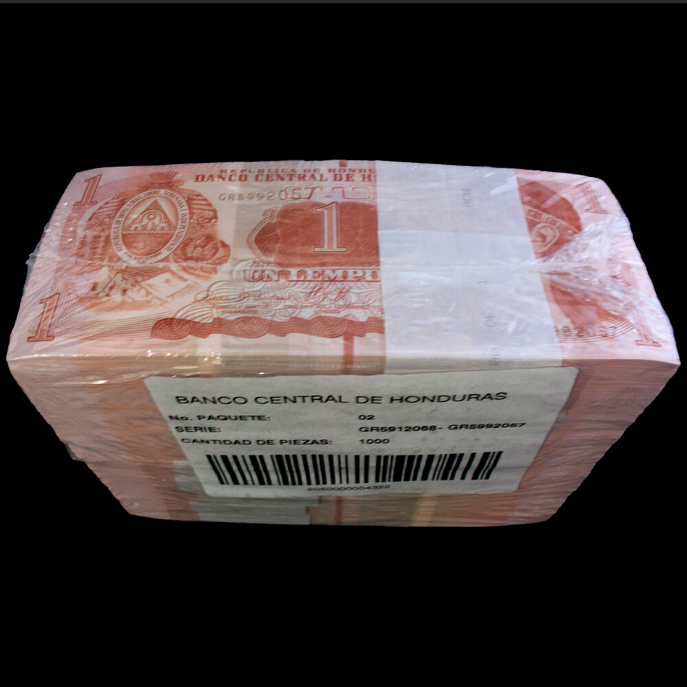 Honduras - 1 Lempira 2022 - Pick- 96e / B344e - Brick 1000 PCS