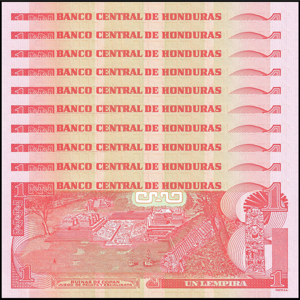 Honduras - 1 Lempira 2022 - Pick- 96e / B344e - Set 10 PCS