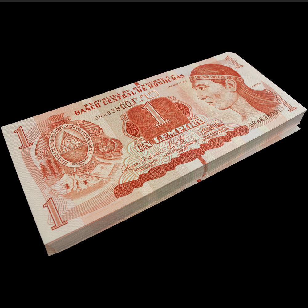 Honduras - 1 Lempira 2022 - Pick- 96e / B344e - Bundle 100 PCS