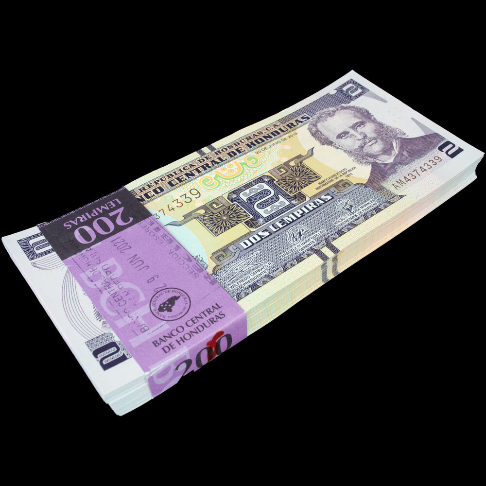 Honduras - 2 Lempiras 2019 - Pick- 97 / B345d - Bundle 100 PCS