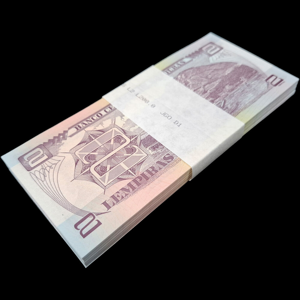 Honduras -  2 Lempiras 2022 - Pick # 97e - Bundle 100 PCS