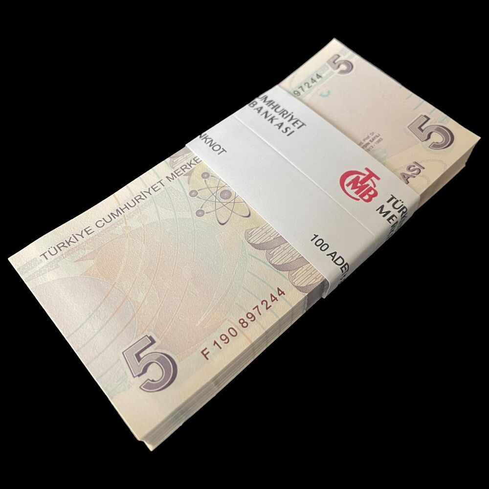 Turkey - 5 Lira 2022 - Pick- 222 / B306e - Bundle 100 PCS
