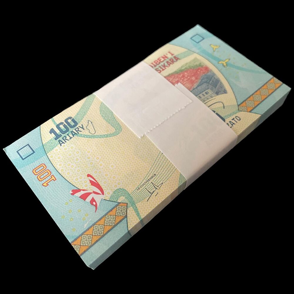 Madagascar - 100 Ariary 2022 - Pick- 97b / B332b - Bundle 100 PCS