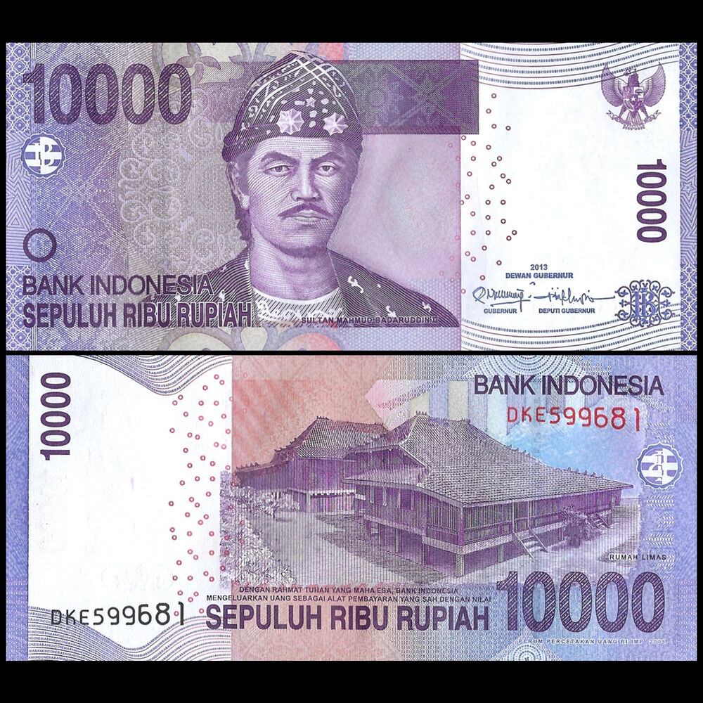 Indonesia -  10.000 Rupiah 2013 - Pick # 150e - Set 10 PCS