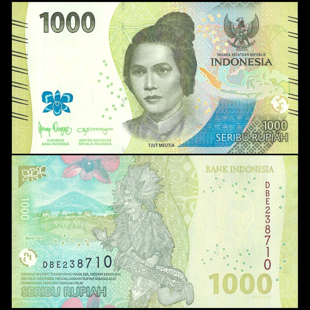 Indonesia - 1000 Rupiah 2024 - Pick # NEW - Bundle 100 PCS