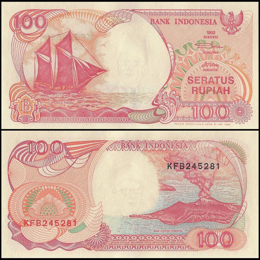Indonesia - 100 Rupiah 1999 - Pick- 127g / B585g - Bundle 100 PCS