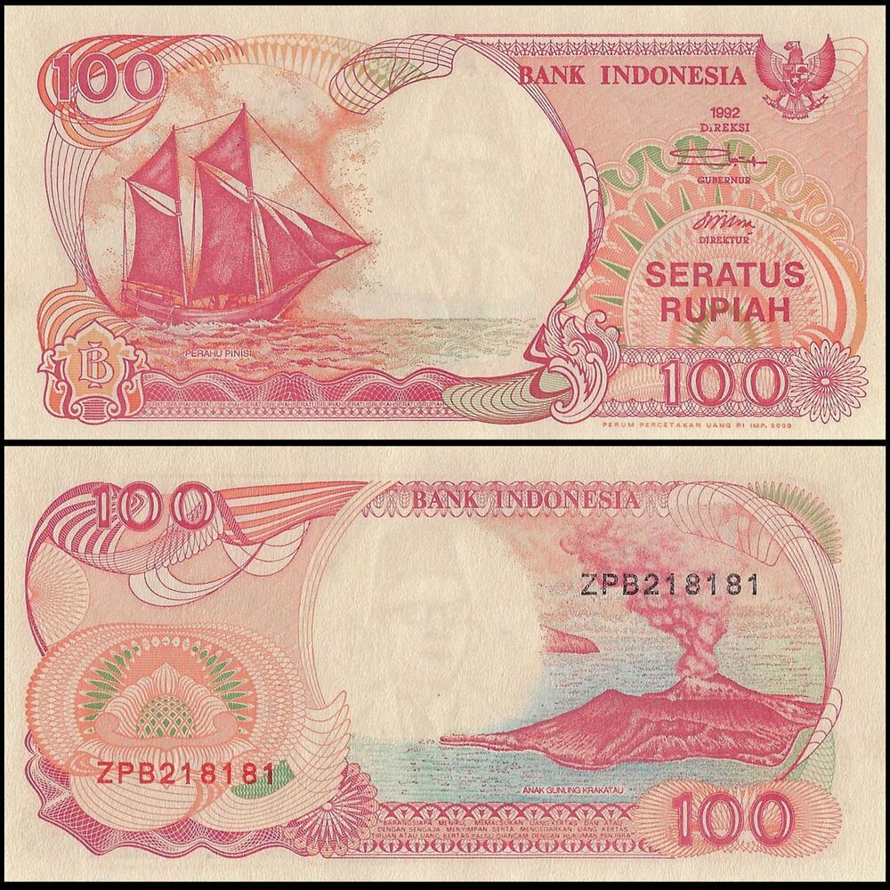 Indonesia - 100 Rupiah 2000 - Pick- 127h - Bundle 100 PCS
