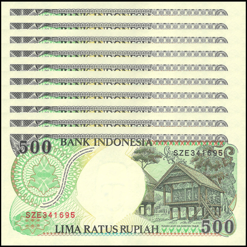 Indonesia - 500 Rupiah 1997 - Pick- 128f - Set 10 PCS