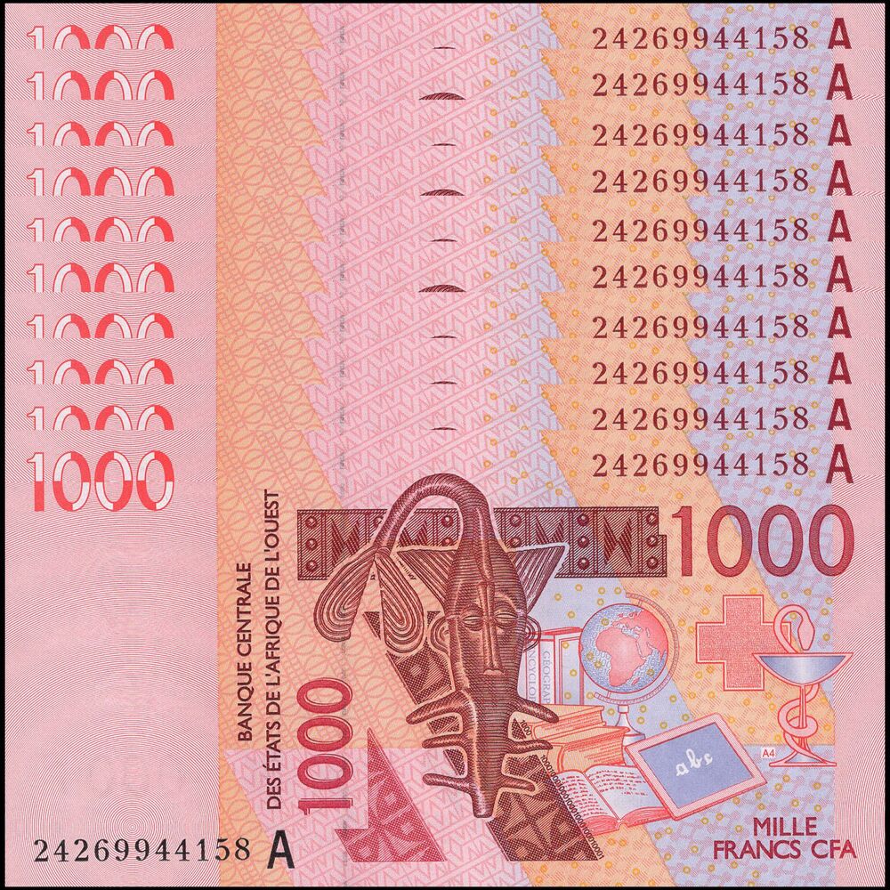 West African States - Ivory Coast - 1000 Francs 2024 - Pick- NEW / B121Ax - Set 10 PCS